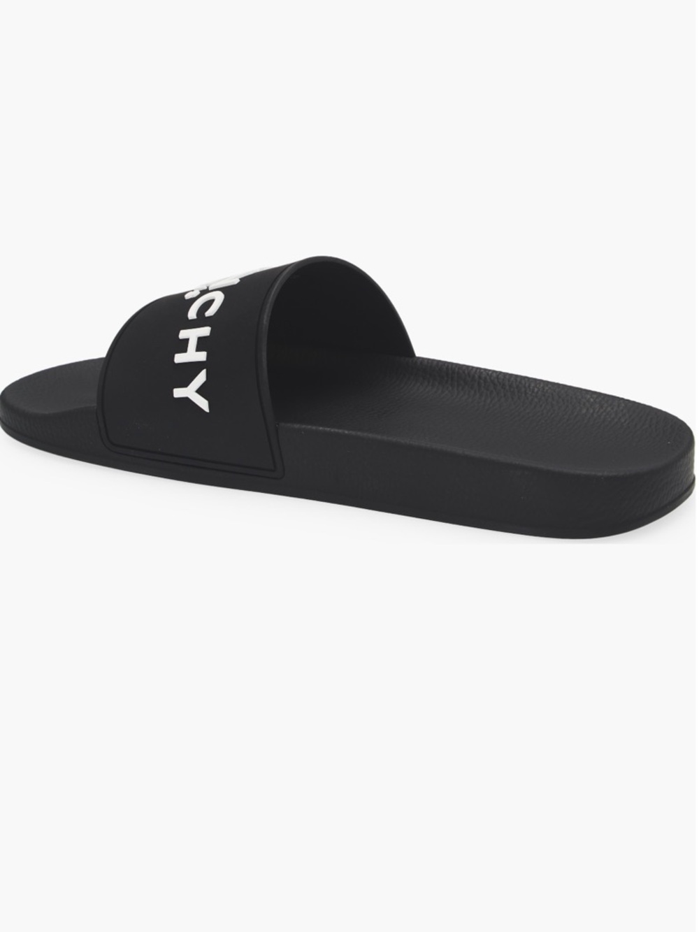 Givenchy Black Slides with White Logo - Picture 10 of 10